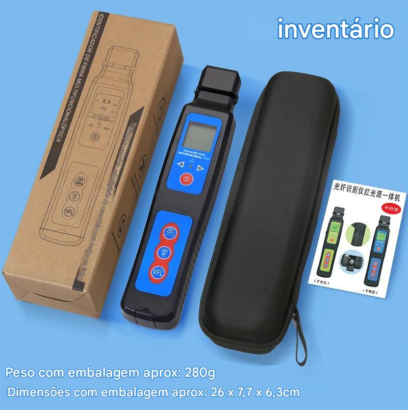 Identificador fibra Ativa + Fonte de luz Visível 2 em 1 COMPTYCO