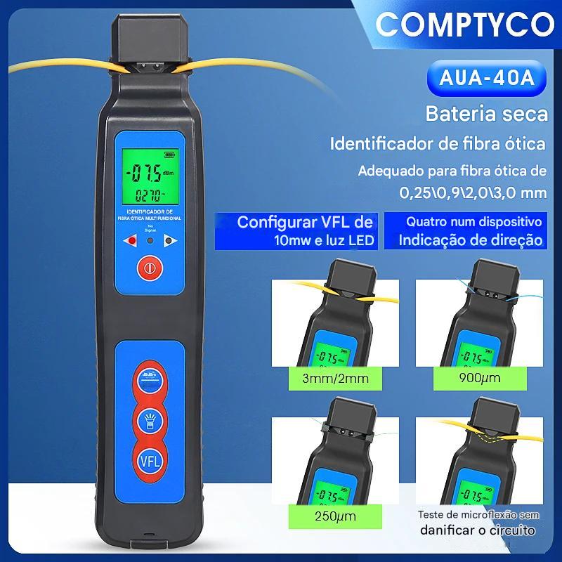 Identificador fibra Ativa + Fonte de luz Visível 2 em 1 COMPTYCO
