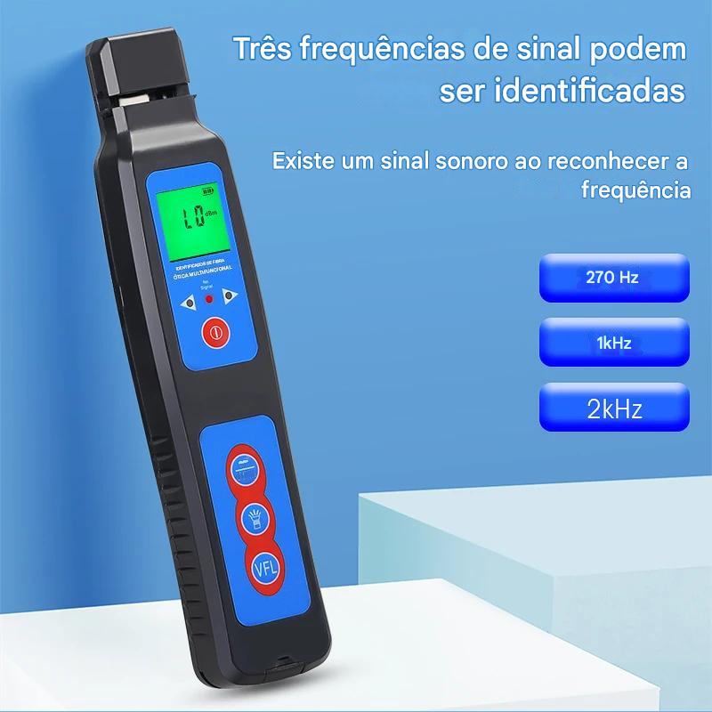 Identificador fibra Ativa + Fonte de luz Visível 2 em 1 COMPTYCO