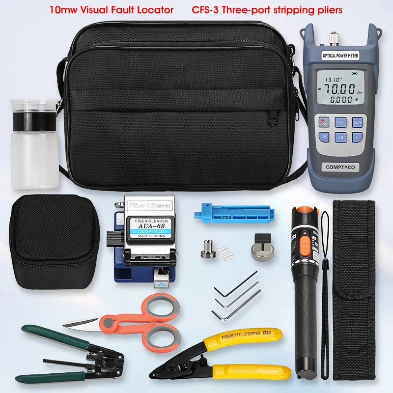 Kit Completo de Ferramentas para Fibra Óptica COMPTYCO