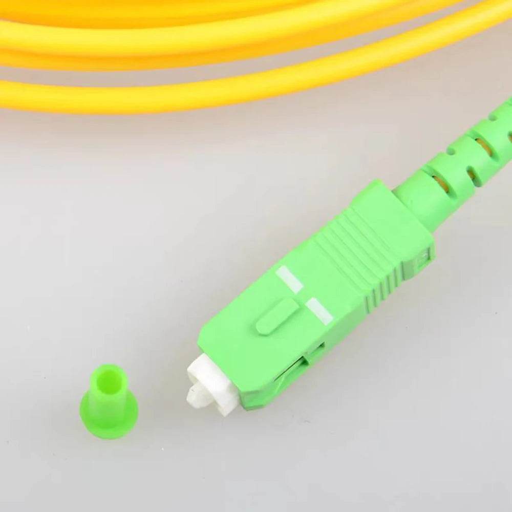 Cabo de Fibra Óptica SC/APC-SC/APC FTTH Monomodo 5M/10M/15M - Ideal para Ligação de ONT em Casas - Ferramentaria