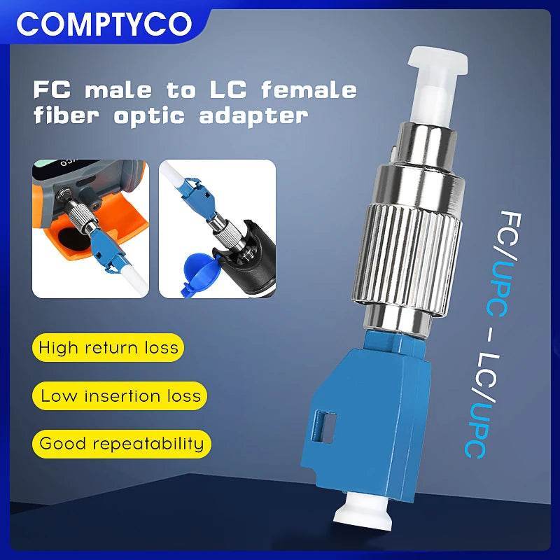 Adaptador Híbrido de Fibra Óptica LC Fêmea para FC Macho - COMPTYCO - Ferramentaria