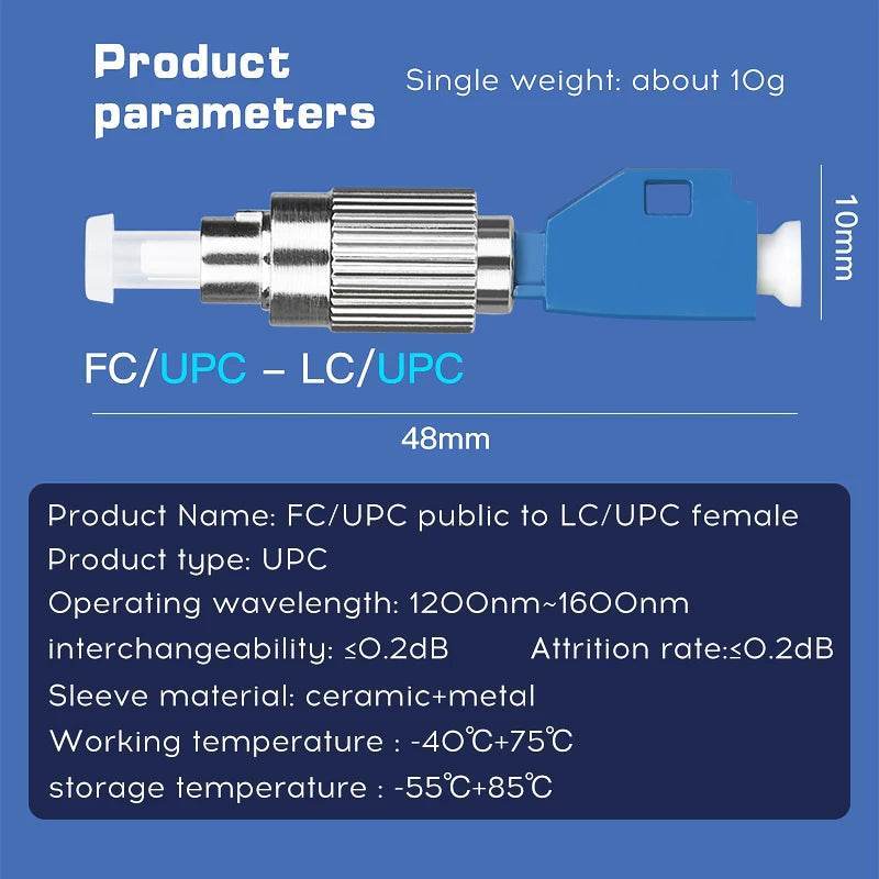 Adaptador Híbrido de Fibra Óptica LC Fêmea para FC Macho - COMPTYCO - Ferramentaria