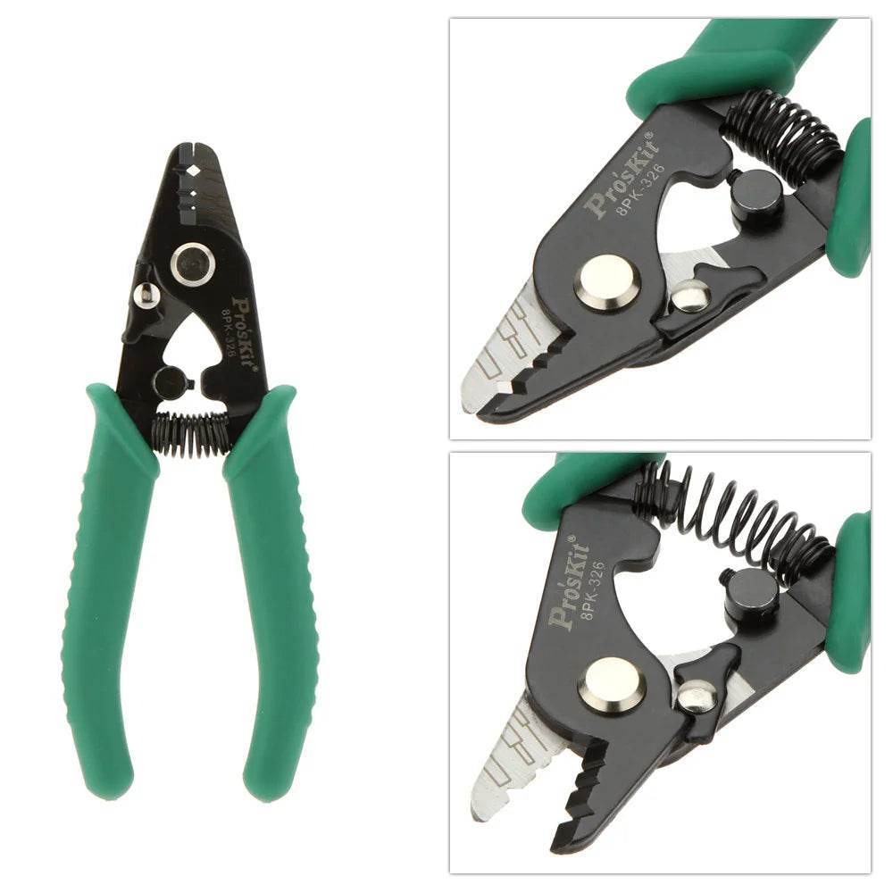Alicate Decapador de Fibra Óptica Pro'sKit 8PK-326 - Ferramentaria