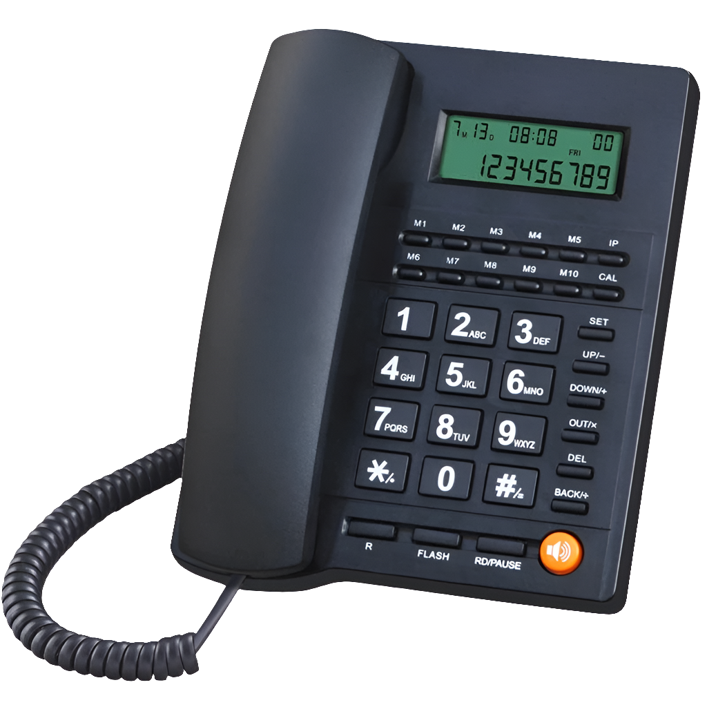 Telefone Fixo com Fio Modelo: L019
