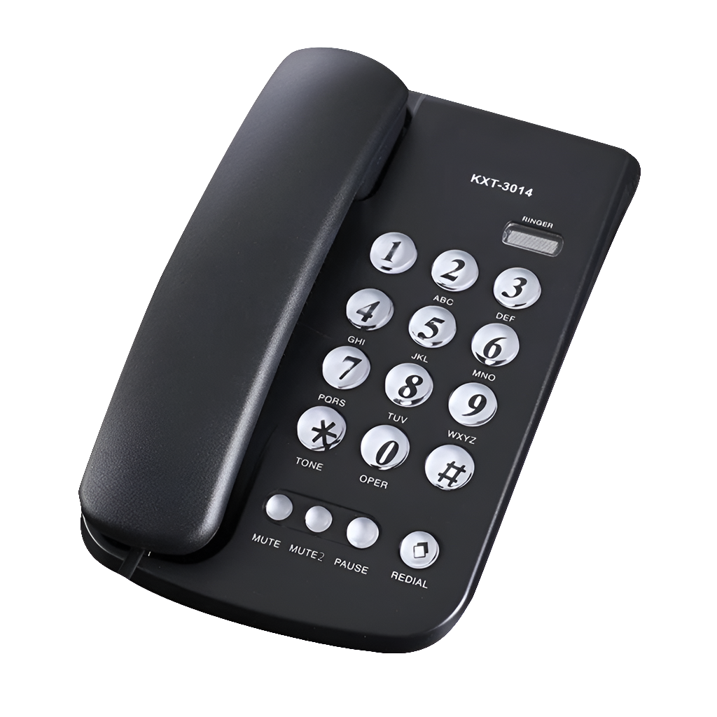Telefone Fixo com Fio e Botões Grandes KXT 3014