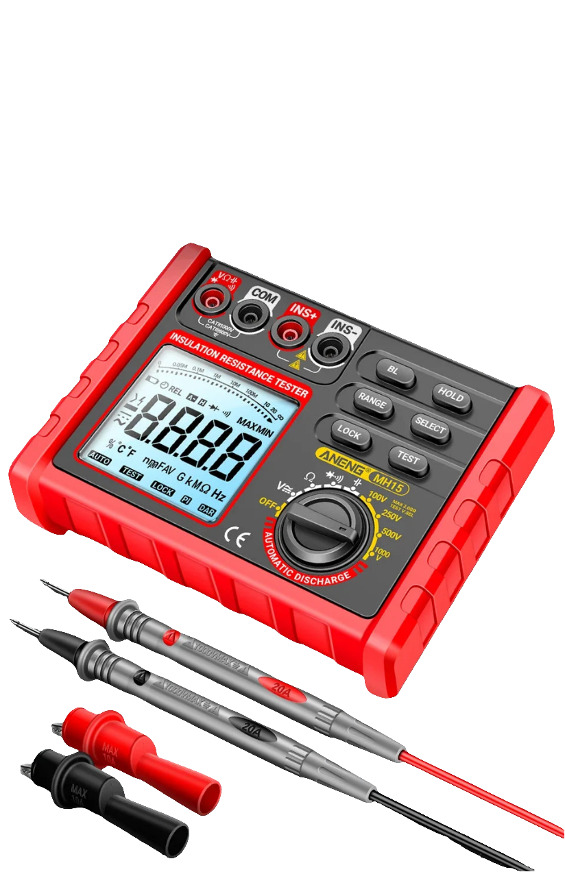 Medidor de Isolamento (Megger) ANENG MH15