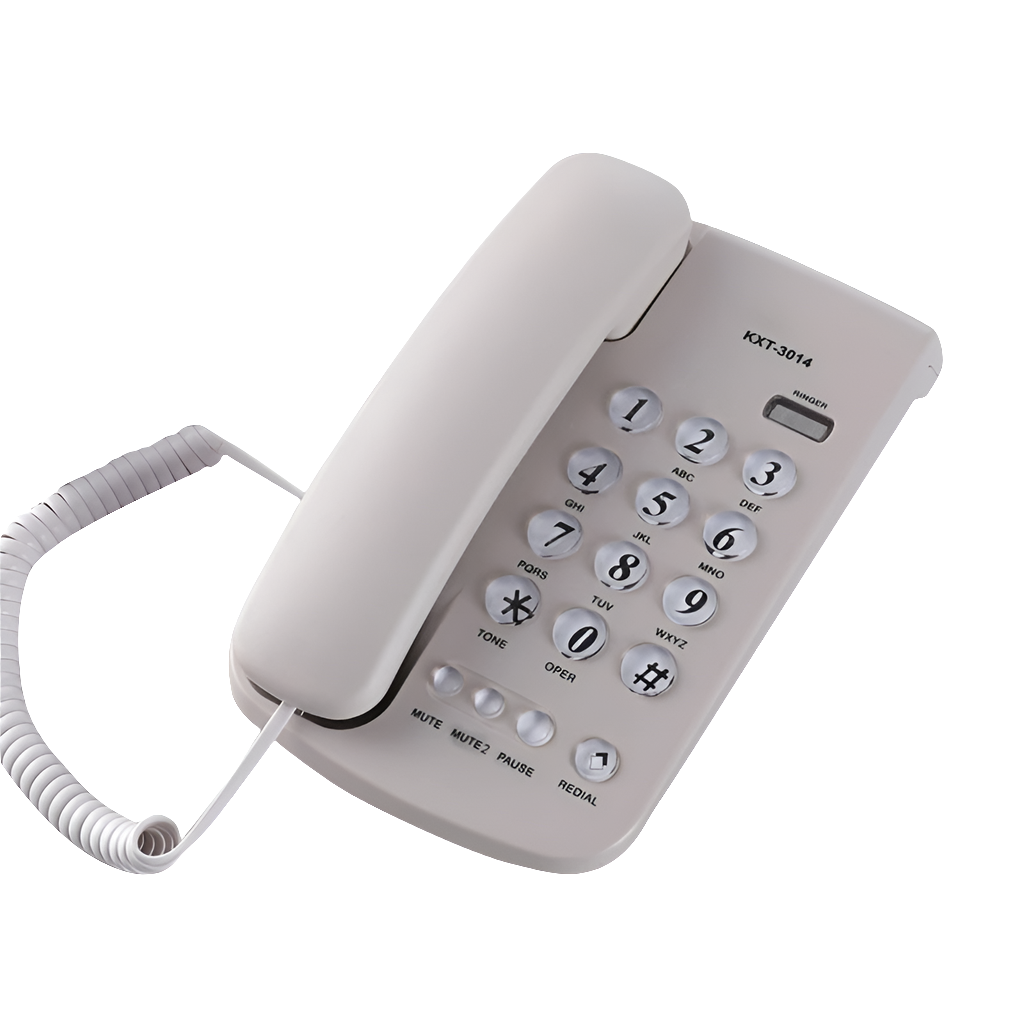 Telefone Fixo com Fio e Botões Grandes KXT 3014