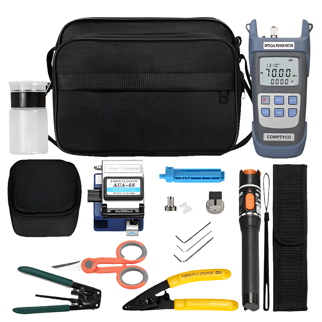 Kit Completo de Ferramentas para Fibra Óptica COMPTYCO