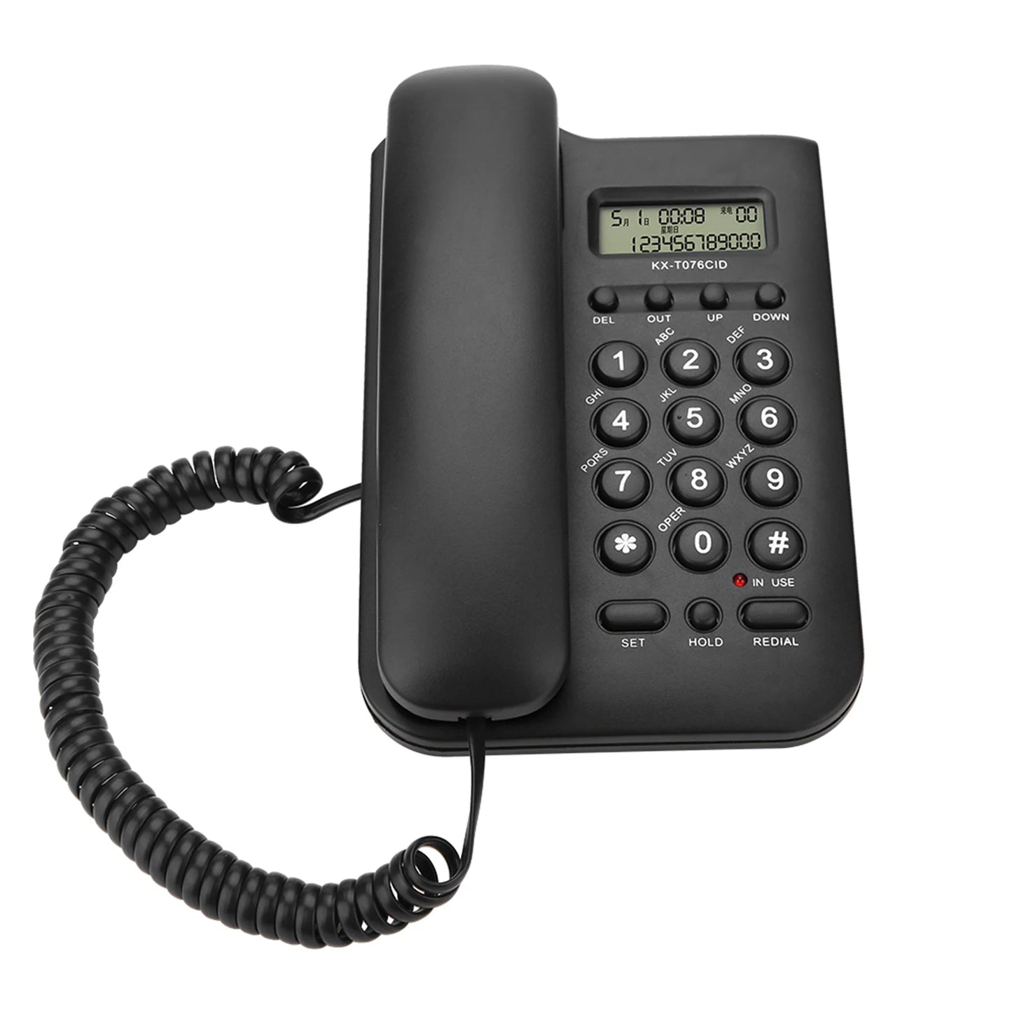 Telefone Fixo de Mesa ou Parede  Modelo: KX-T076