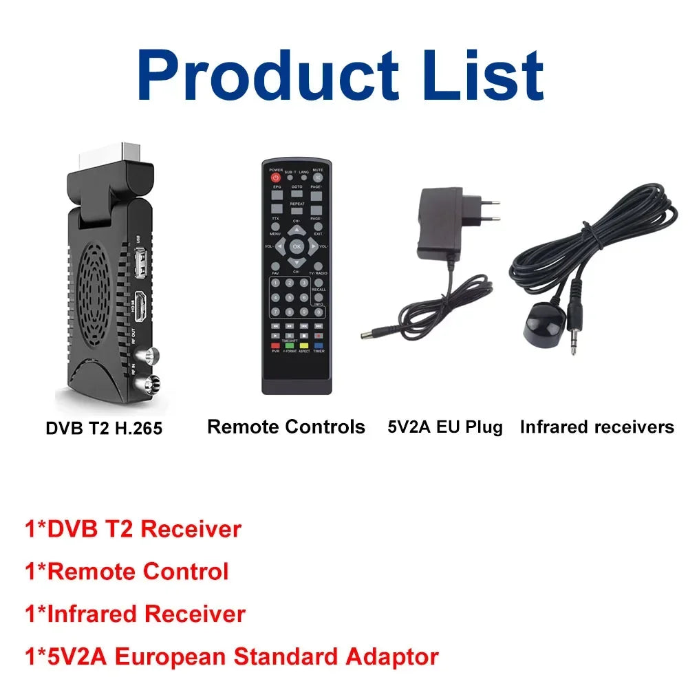 Receptor TDT Digital DVB-T2 - Receba Canais em HD e Acesse Funcionalidades Multimédia