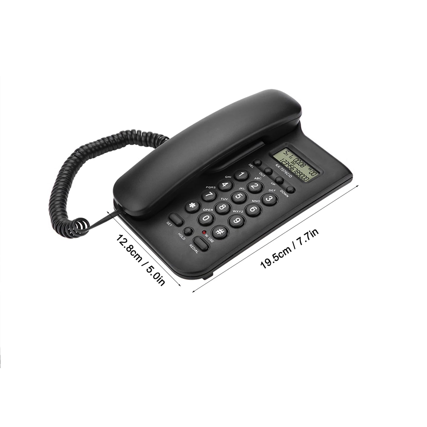 Telefone Fixo de Mesa ou Parede  Modelo: KX-T076