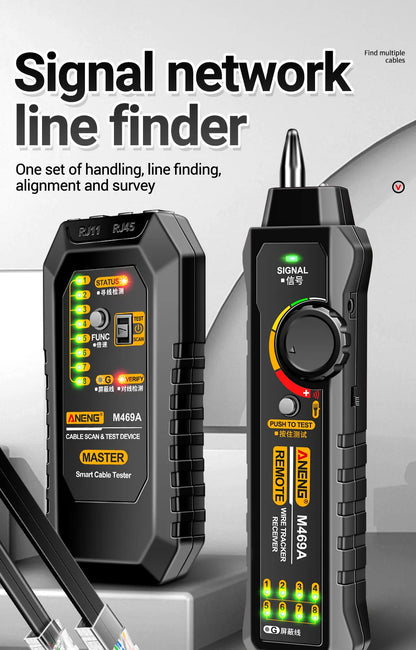 Testador e Rastreador de cabo RJ11 RJ45 ANENG