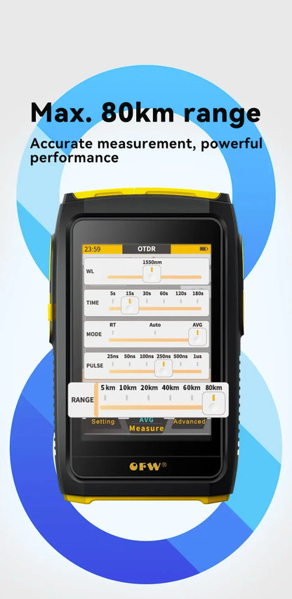 OTDR Mini OMTiG: Precisão e Portabilidade em Testes de Fibra!