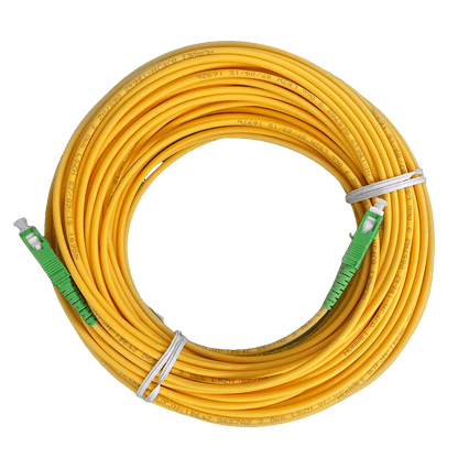 Cabo de Fibra Óptica SC/APC-SC/APC FTTH Monomodo 5M/10M/15M - Ideal para Ligação de ONT em Casas